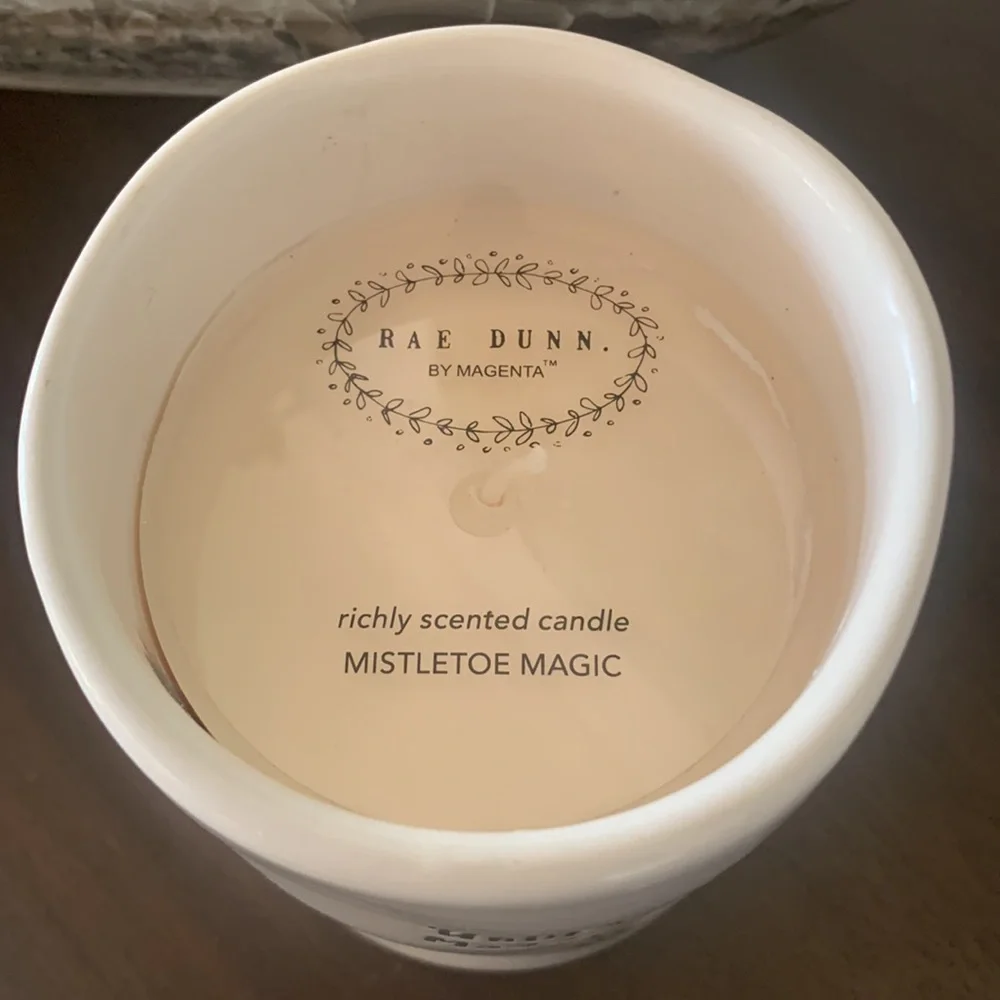 Rae Dunn candle- Under the Mistletoe